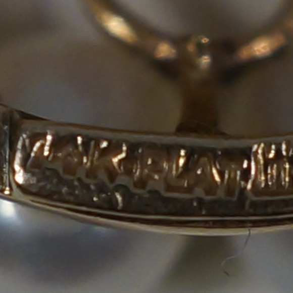 14KW & Plat. Vintage Pearl & Diamond Pend-Brooch - Picture 5 of 7